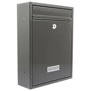 metal post box screwfix|post boxes for outside wall.